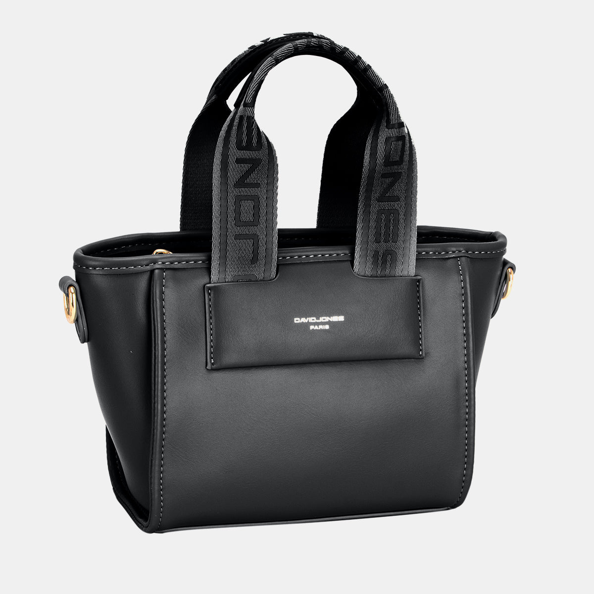 David Jones Small Handbag with Embossed Pattern Handles-BT8D