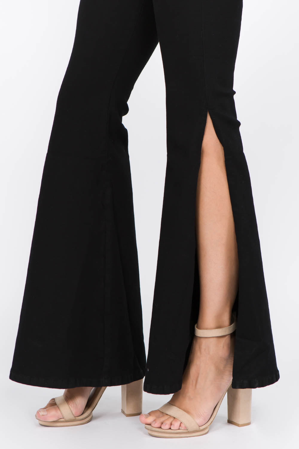 American Bazi Side Slit Flare Jeans-BT8D