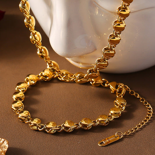 18K Gold-Plated Titanium Steel Bracelet-BT8D