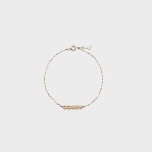 Daisy Shape Spring Ring Closure Bracelet-BT8D