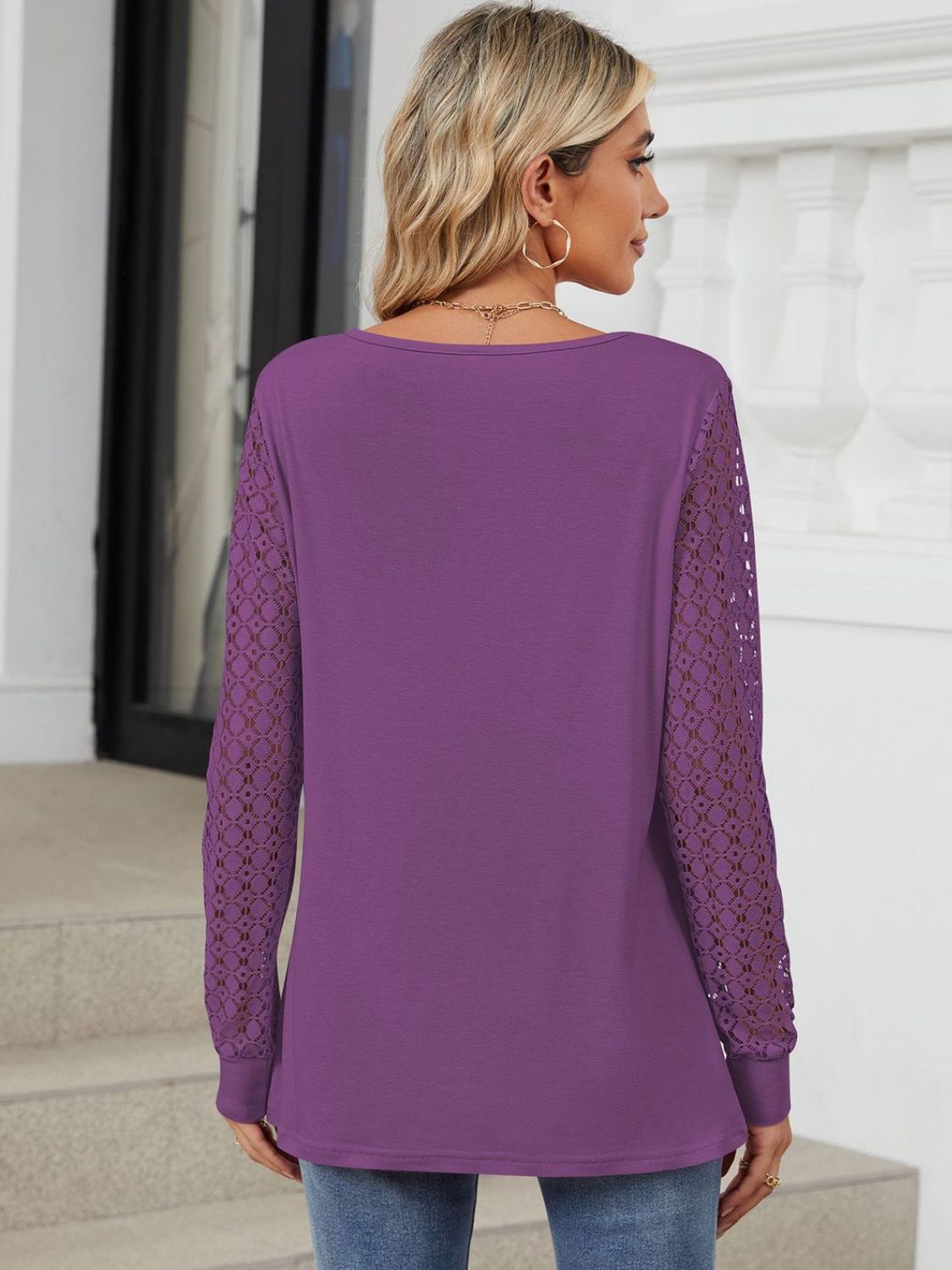 Cutout Round Neck Long Sleeve T-Shirt-BT8D