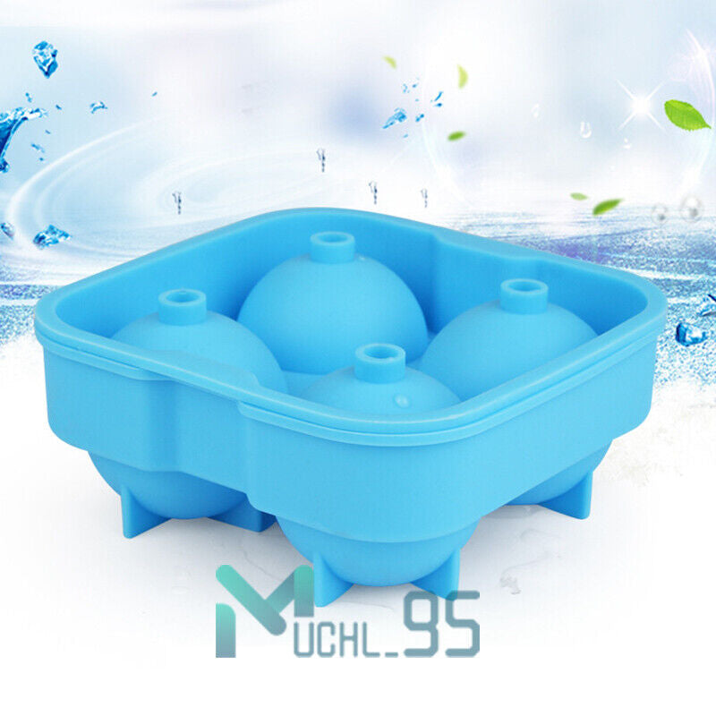 Ice Cube Tray, Set of 2 Honeycomb Shape Silicone Ice Cube Mold with Lid Storage