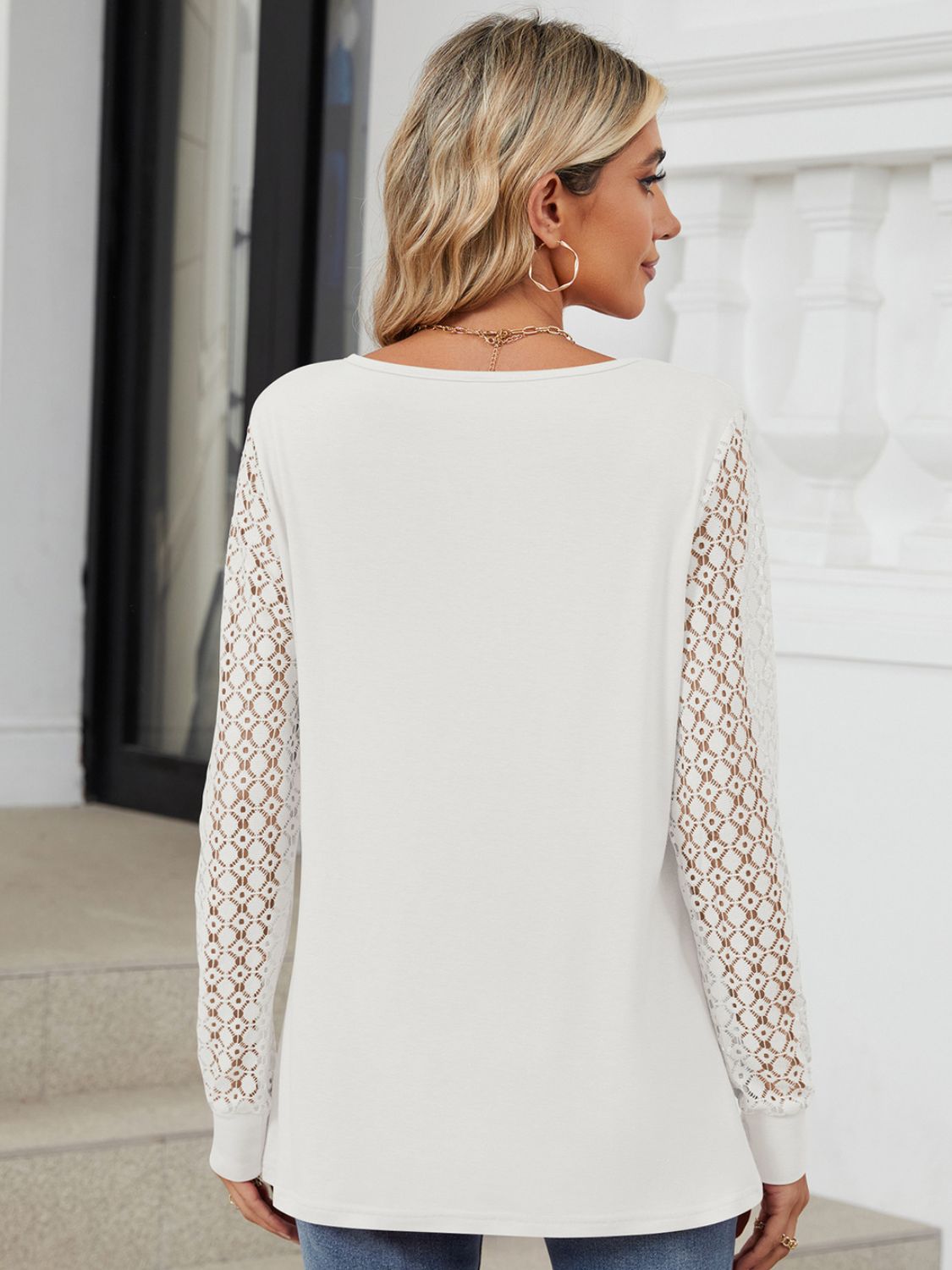 Cutout Round Neck Long Sleeve T-Shirt-BT8D