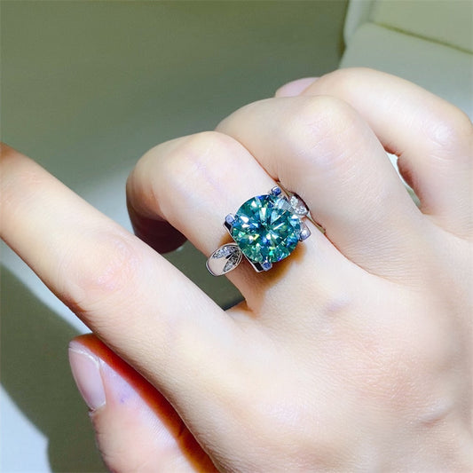 5 Carat Moissanite Zircon 925 Sterling Silver Ring-BT8D