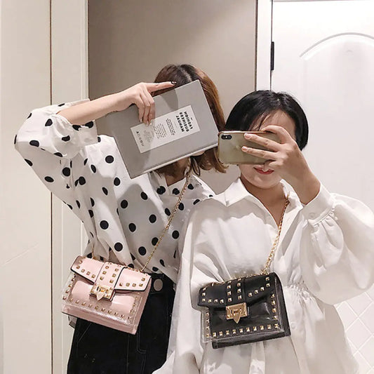 Betty Shoulder Bag -Clear/Rose-BT8D