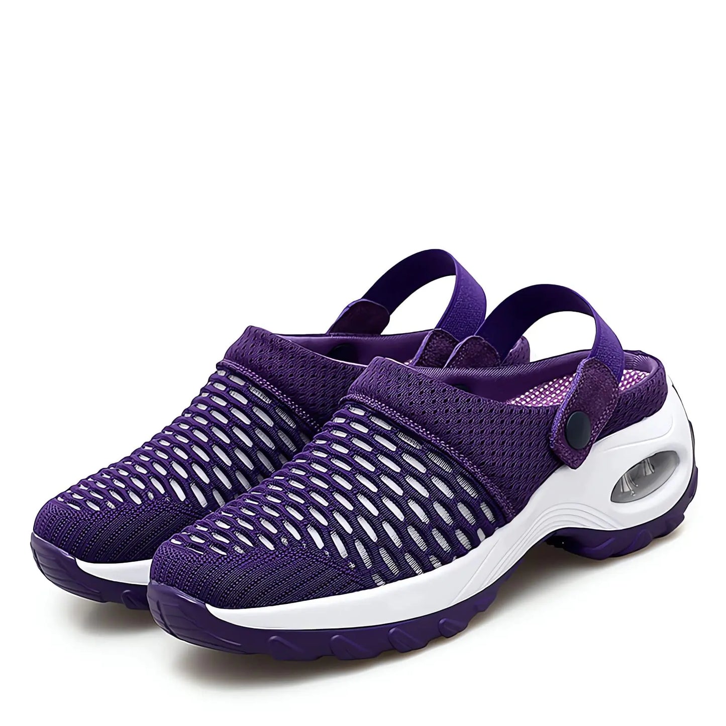 Air Cushion Orthopedic Slip on Shoes - 2023 New Air Cushion Slip-on Walking Shoes Orthopedic Diabetic Walking Shoes for Women Wide Width Orthopedic Stretch Sandals Slippers for Women Arch Support