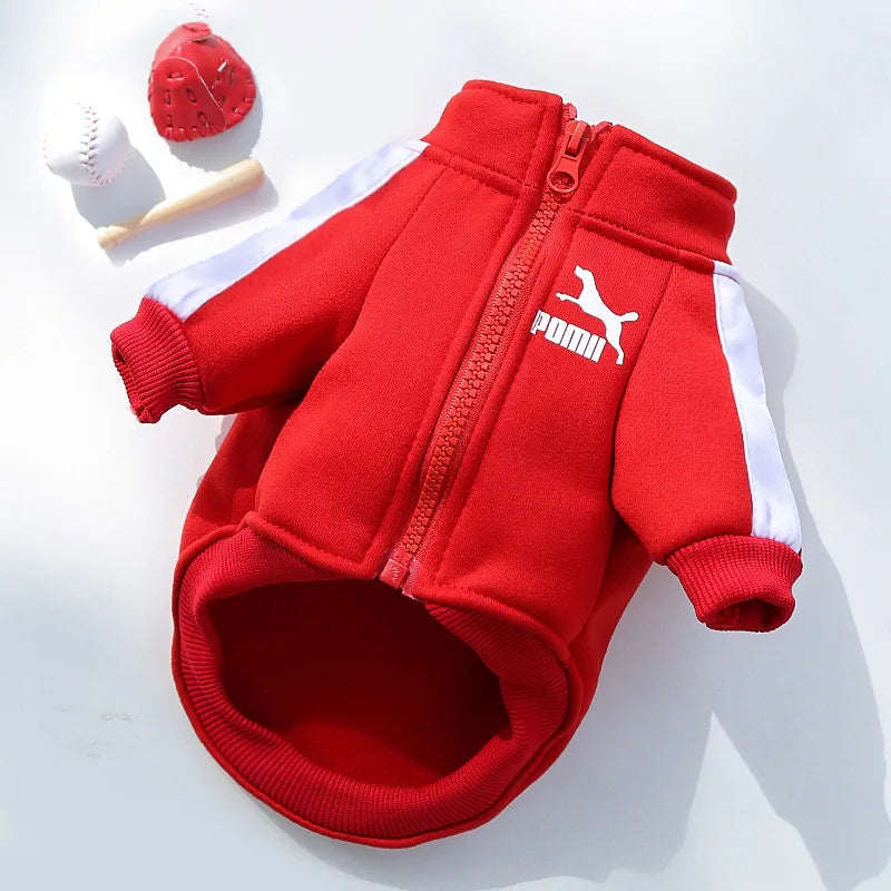 Baseball Dog Jacket Winter Dog Clothes for Small Medium Dogs Puppy Pet Vest French Bulldog Sweatshirt Chihuahua Costume Pug Coat-BT8D