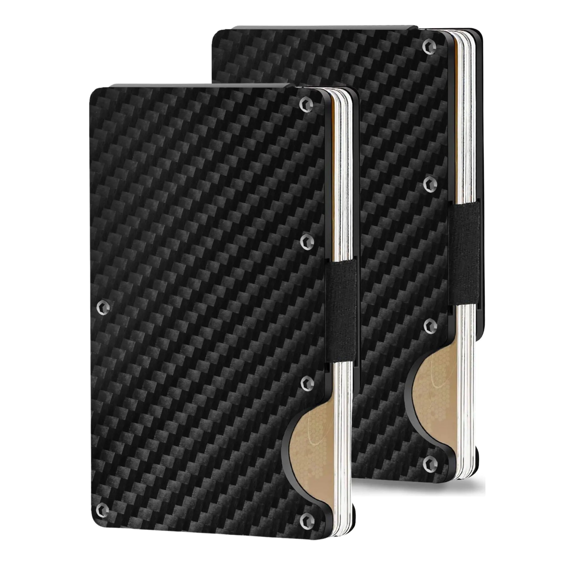 Carbon Fiber Minimalist Credit Card Holder & Money Clip Wallet for Men-BT8D