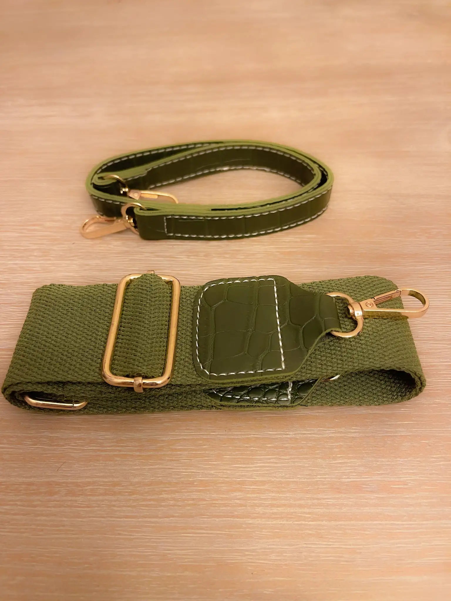 Blake Shoulder Bag -Olive Croc-BT8D