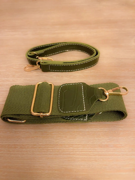 Blake Shoulder Bag -Olive Croc-BT8D