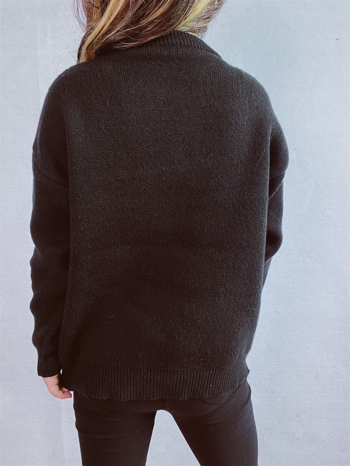 Christmas Tree Round Neck Long Sleeve Sweater-BT8D