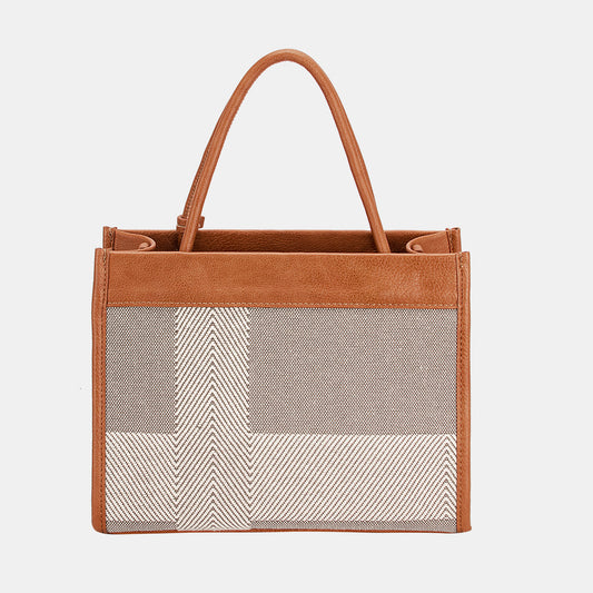 David Jones Striped Contrast Tote Bag-BT8D